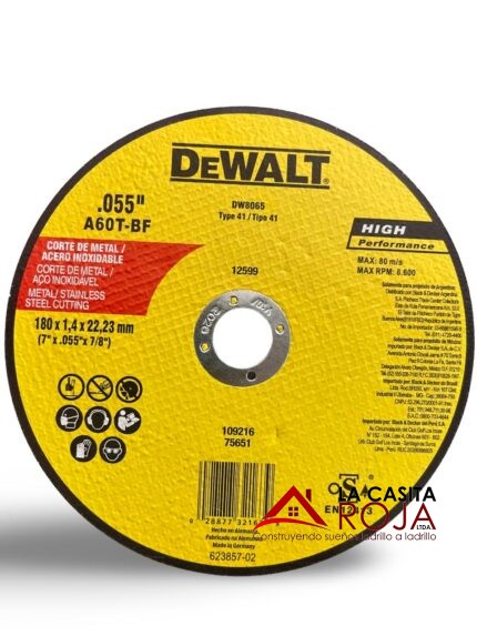 DISCO DE CORTE DE 4 1-2 METAL