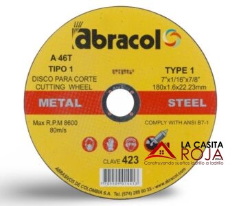 DISCO DE CORTE DE 7 PULGADAS METAL