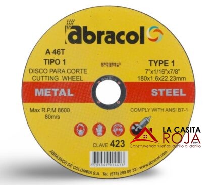 DISCO DE CORTE DE 7 PULGADAS METAL