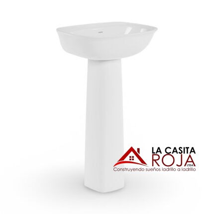 LAVAMANOS CON PEDESTAL ALUVIA BLANCO
