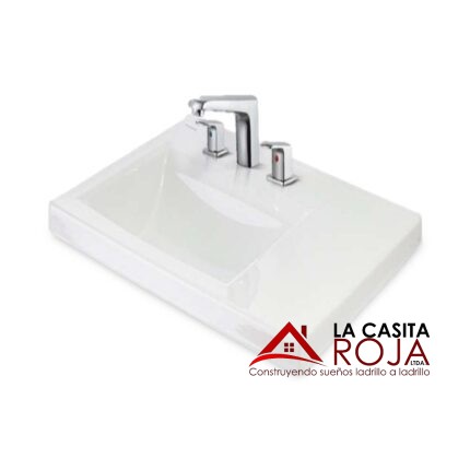 LAVAMANOS PONTUS 60 CON DESAGUE DE 8" SOBREPONER