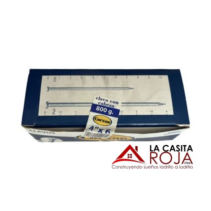 PUNTILLAS DE HIERRO 4"
