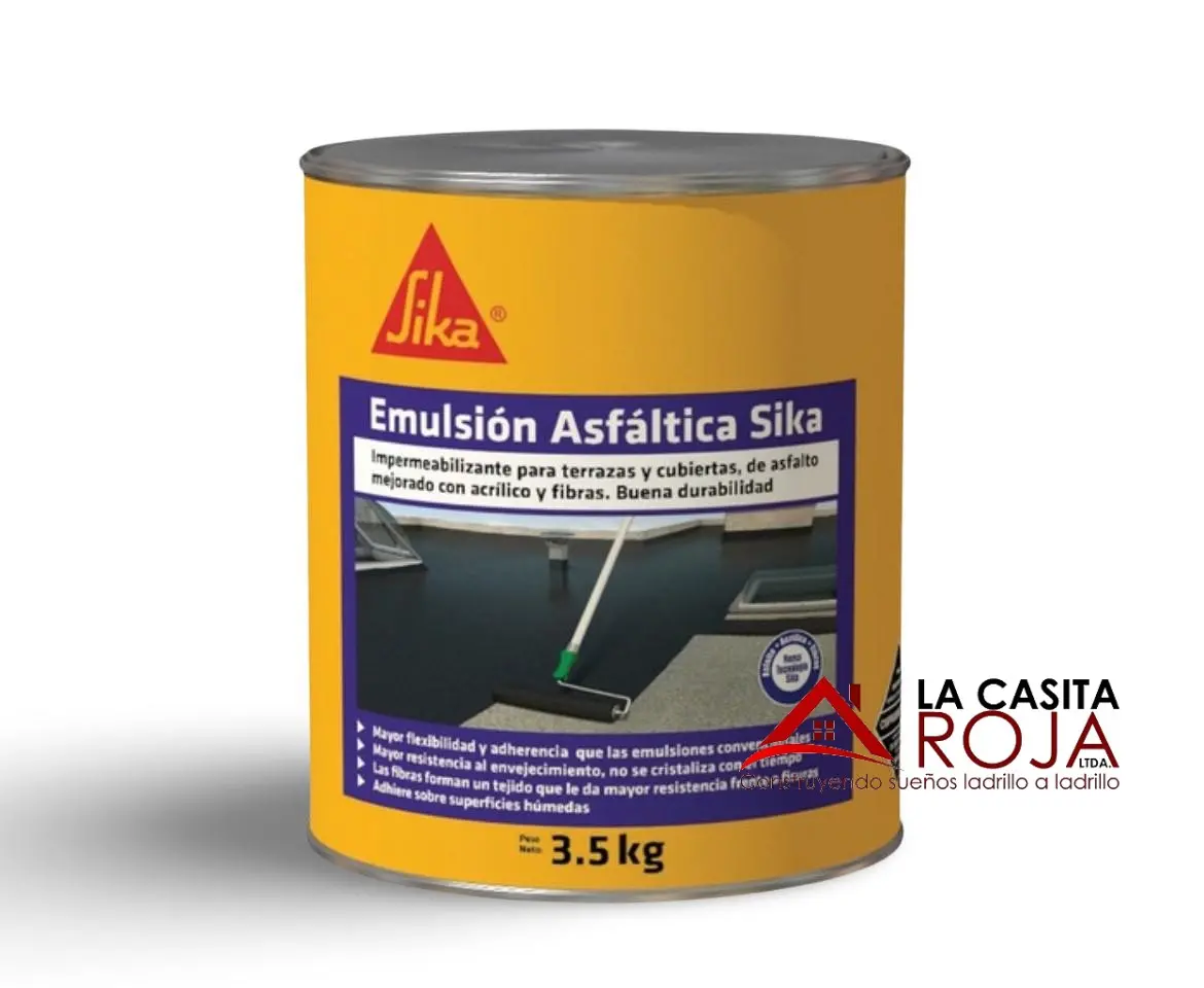 EMULSION ASFALTICA SIKA DE 3.5 KG GALON