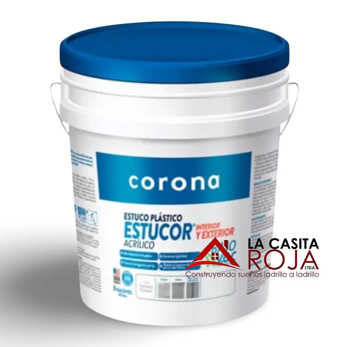 ESTUCO PLASTICO EXTERIOR-INTERIOR CUÑETE ESTUCO PLASTICO EXTERIOR-INTERIOR CUÑETE