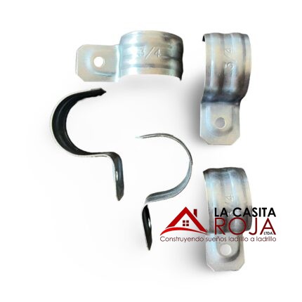 ABRAZADERA DE 3/4 METALICA (UN ALA)