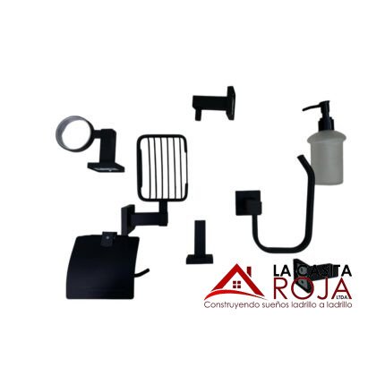 SET DE ACCESORIOS DE BAÑO SCHWARTZ INOX