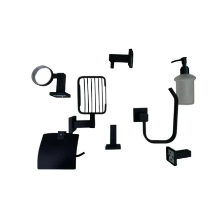 SET DE ACCESORIOS DE BAÑO SCHWARTZ INOX